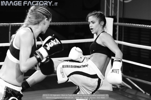 2013-11-16 Vigevano - Born to Fight 4876 Sandy Manfrotto-Luana Lorenzoni - K1